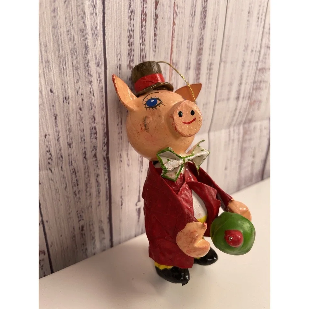 Pig Christmas Tree Ornament - 6